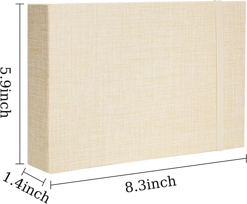 Cherrich 5x7 Photo Album 26 Sleeves Linen Cover Picture Book for Weddings, Baby Showers, Family Memories, Graduations - Image 4